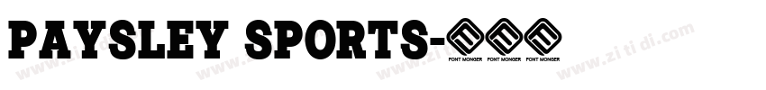paysley sports字体转换